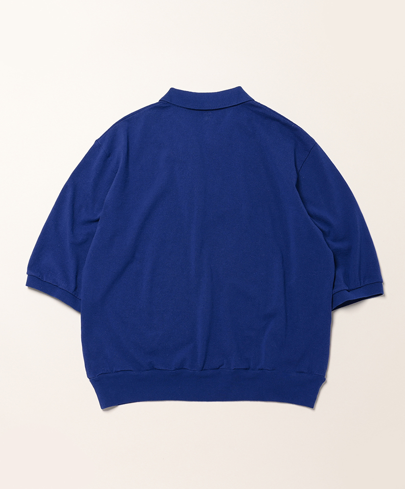 Co/Silk Nep Skipper Cropped Sleeve Blue/ブルー 2(MEN)