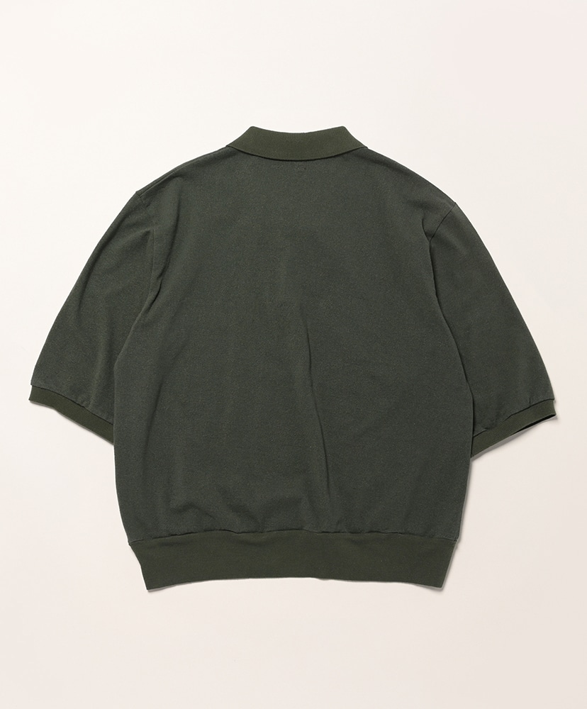 Co/Silk Nep Skipper Cropped Sleeve Khaki/カーキ 2(MEN)