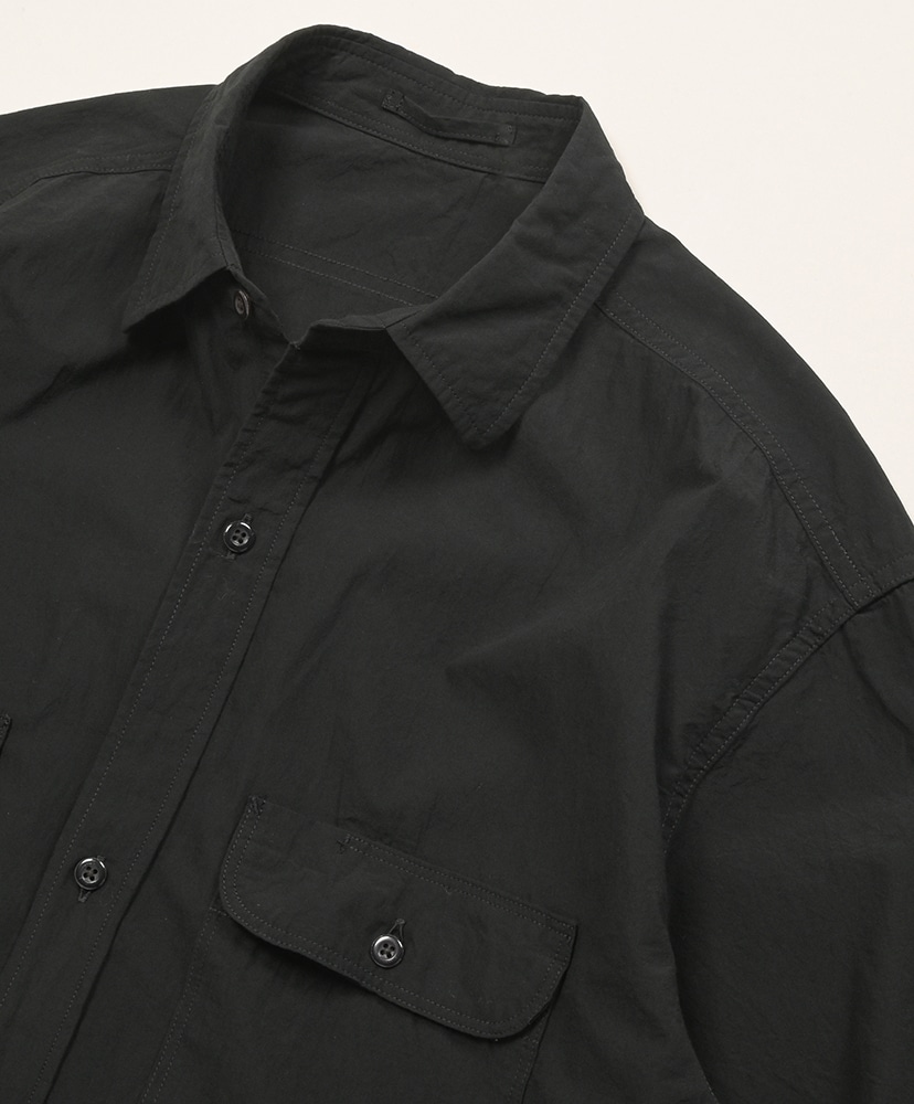 Hard Twist Chambray Work Shirt S/S Black/ブラック 2(MEN)