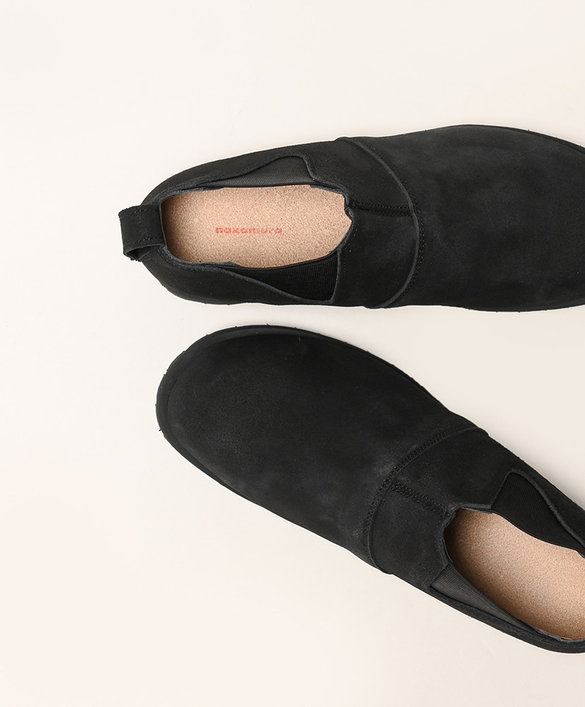 サイドゴア - オイルドベロア Black/ブラック 25cm