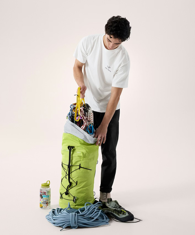 Kragg SL Cotton Bird Word SS Men's White Light×Black/ホワイトライト×ブラック L(MEN)