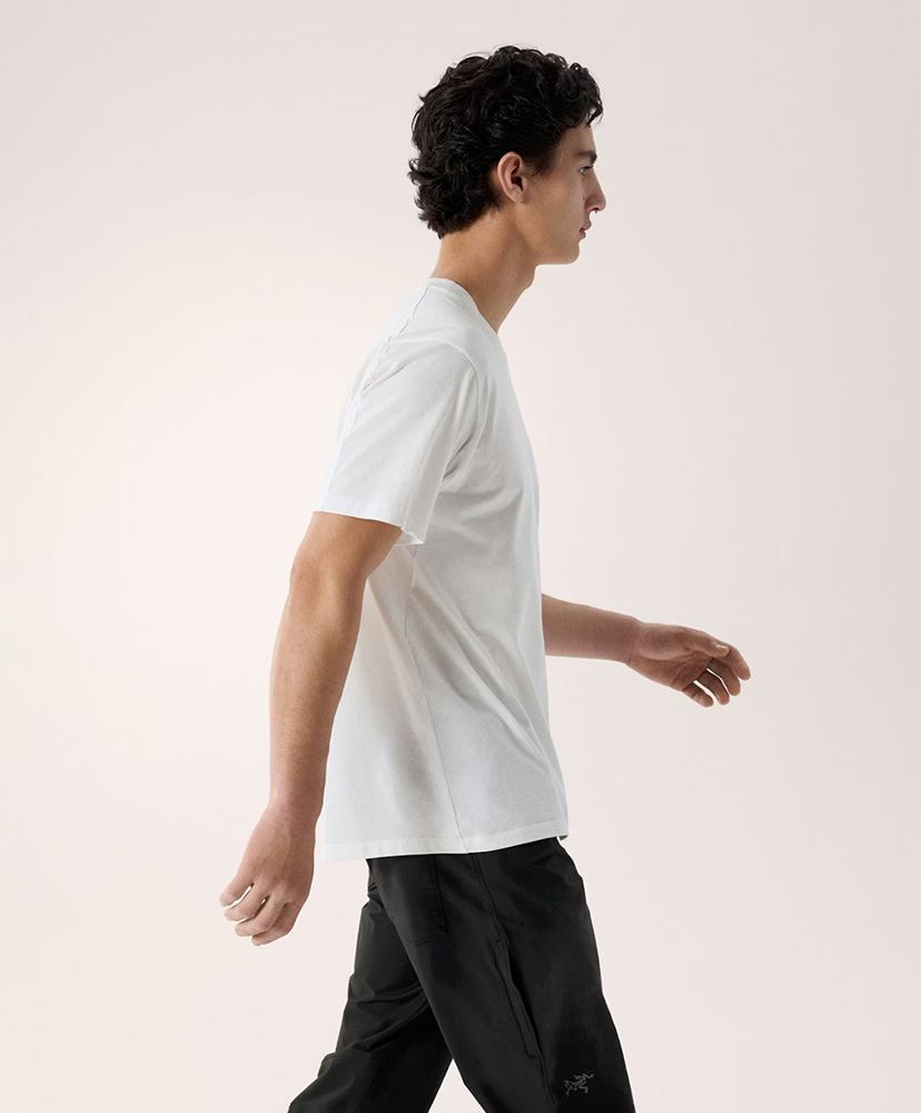 Kragg SL Cotton Bird Word SS Men's White Light×Black/ホワイトライト×ブラック L(MEN)