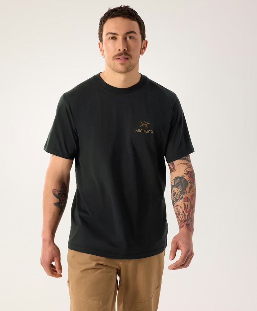 Kragg SL Cotton Bird Word SS Men's 24K Black/24Kブラック L(MEN)