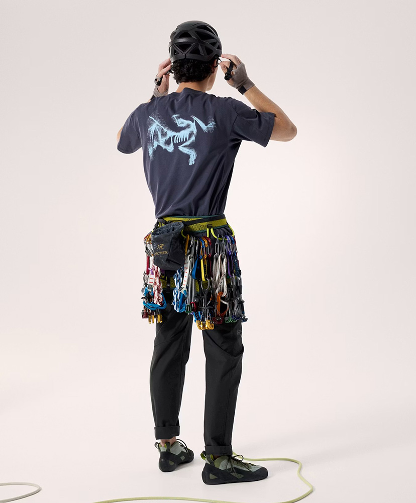 Kragg SL Cotton Blurred Bird SS Men's Black Sapphire/ブルーサファイア L(MEN)