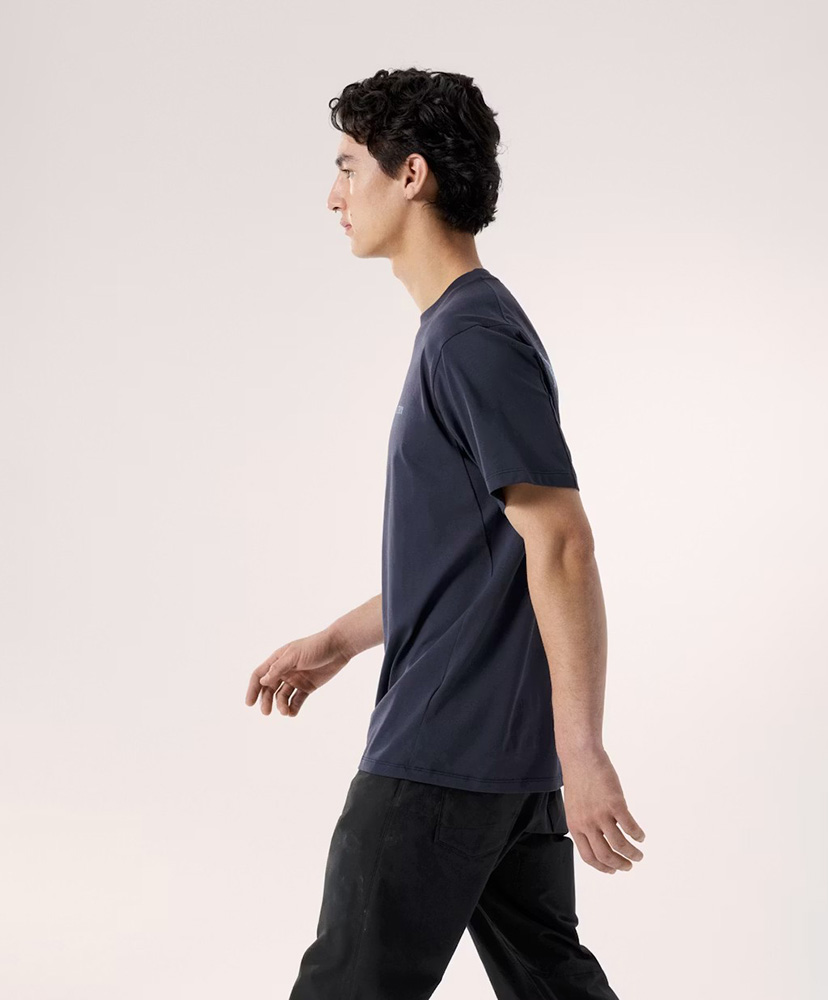 Kragg SL Cotton Blurred Bird SS Men's Black Sapphire/ブルーサファイア L(MEN)