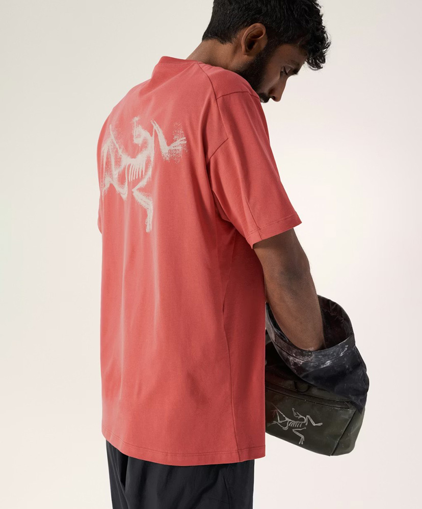 Kragg SL Cotton Blurred Bird SS Men's Stone Red/ストーンレッド L(MEN)