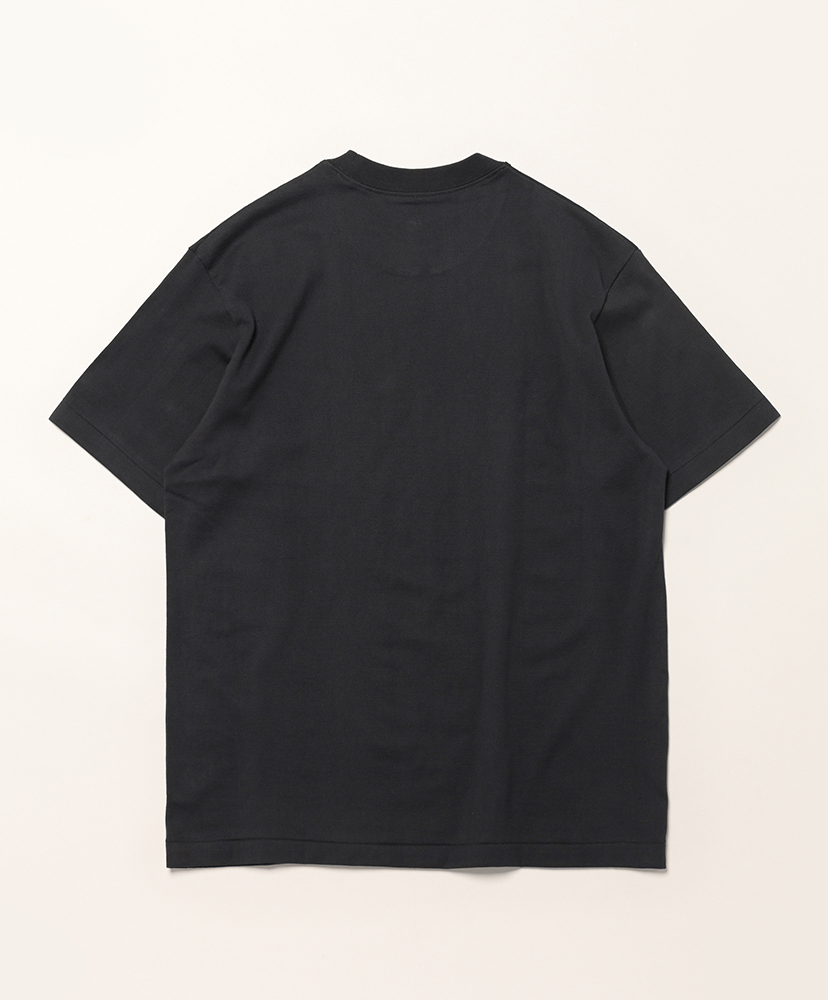 30/2 Cotton Jersey Varsity Logo Print T-Shirt ダークグレー 38(WOMEN)