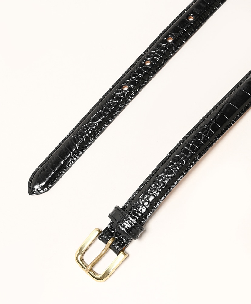 Press Croco Dress Belt 019/クロ M(MEN)