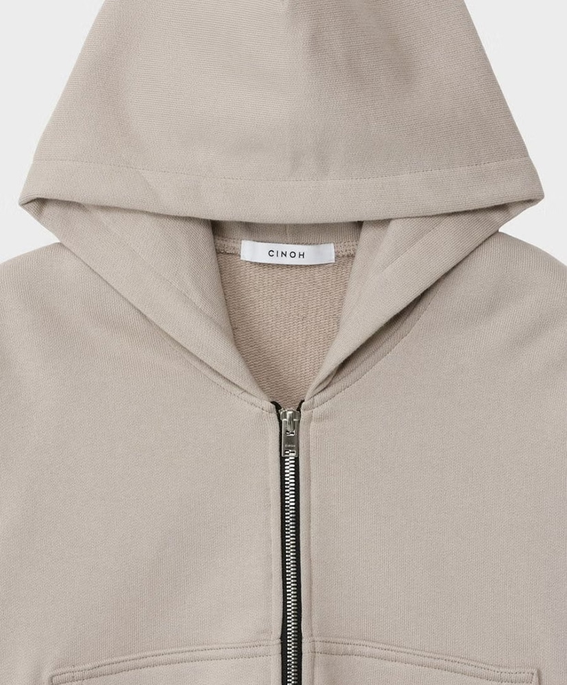 Helene Cropped Zip-Up Hoodie Taupe/トープ 36(WOMEN)