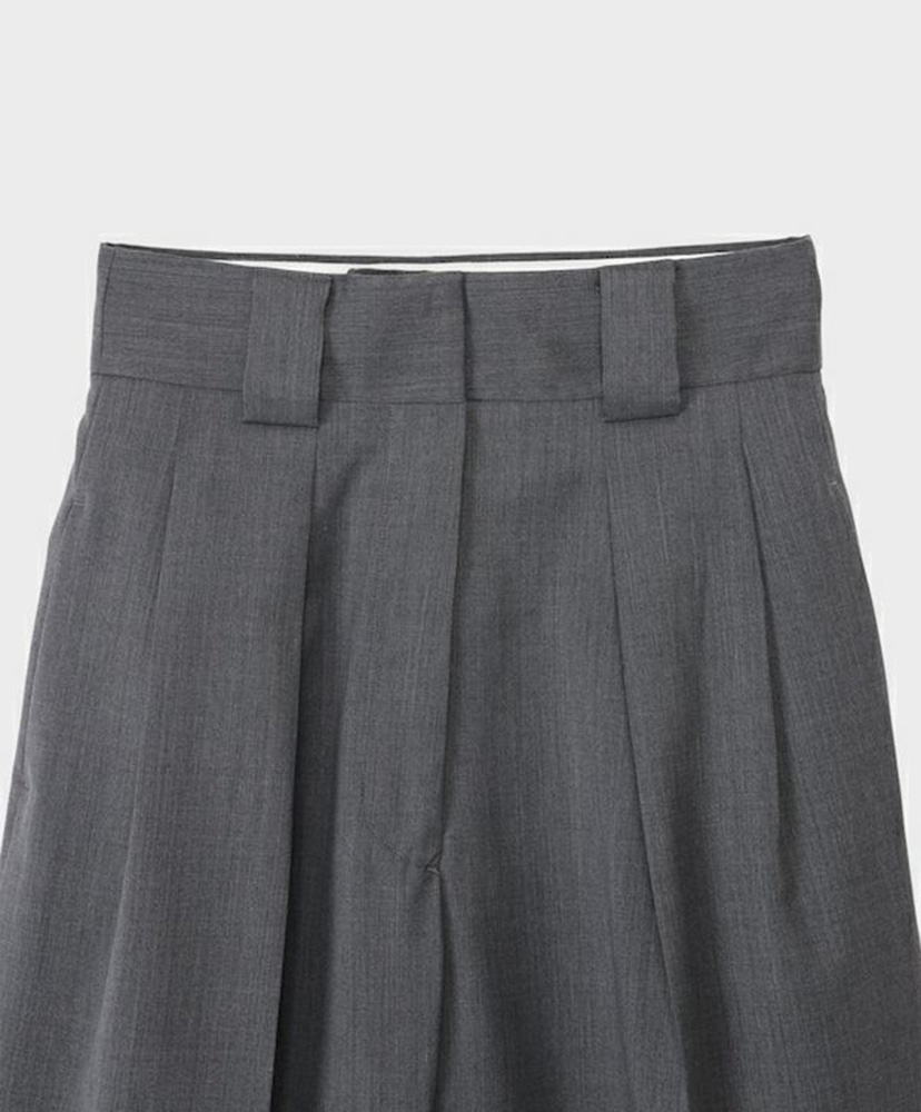 T/W Twill High Waist Two Tuck Pants Gray/グレー 36(WOMEN)
