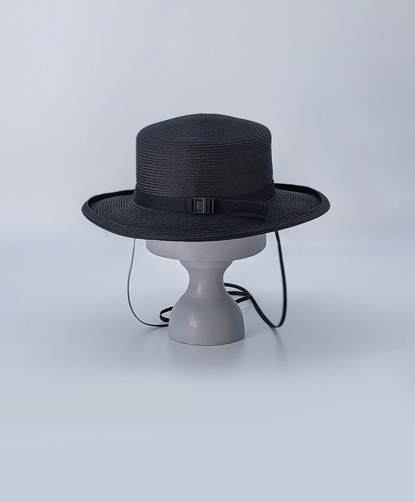 Paper Braid 2way Brim Hat BLK(ブラック) FREE