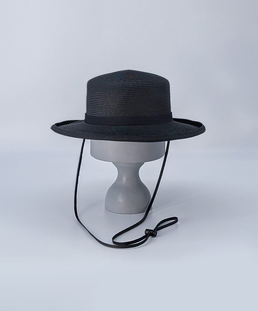 Paper Braid 2way Brim Hat BLK(ブラック) FREE