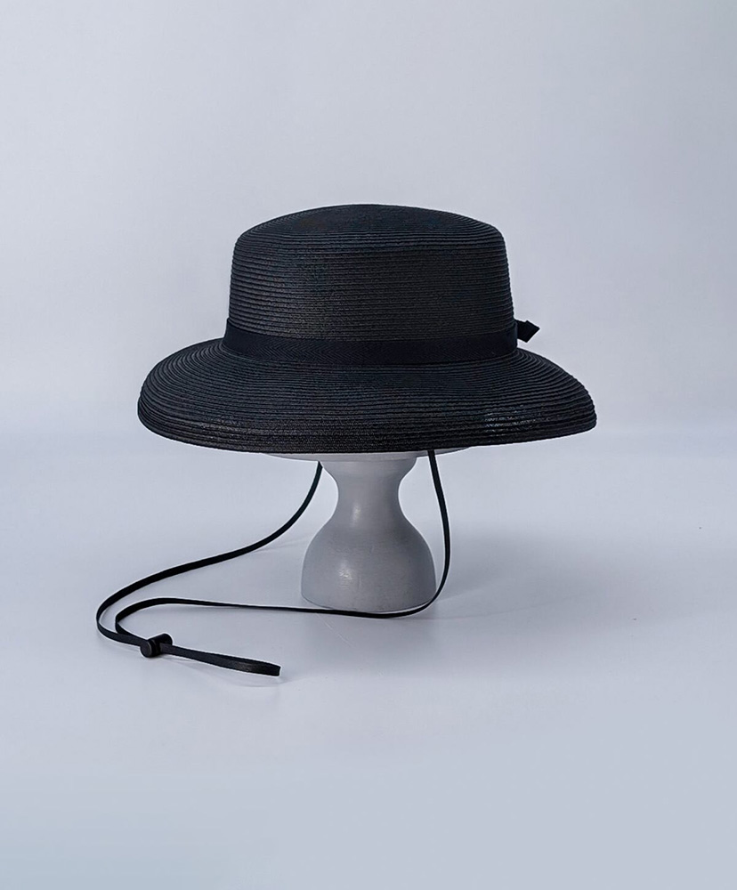 Paper Braid 2way Brim Hat BLK(ブラック) FREE