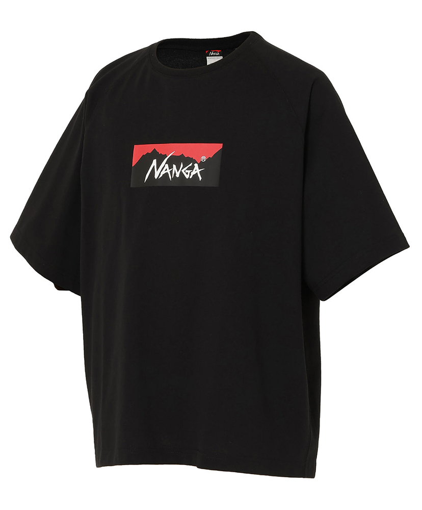 Eco Hybrid Box Logo Loose Fit Tee BLK F