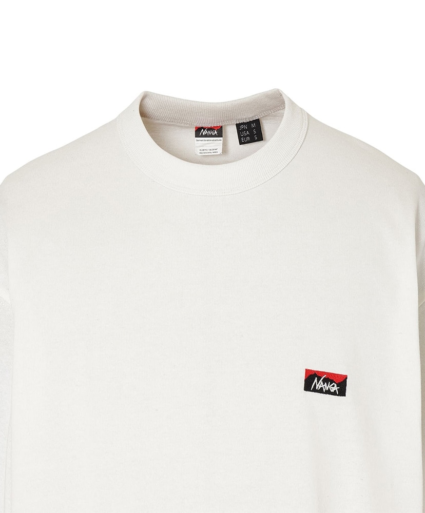 Eco Hybrid Box Logo Embroidery L/S Tee WHT L(MEN)