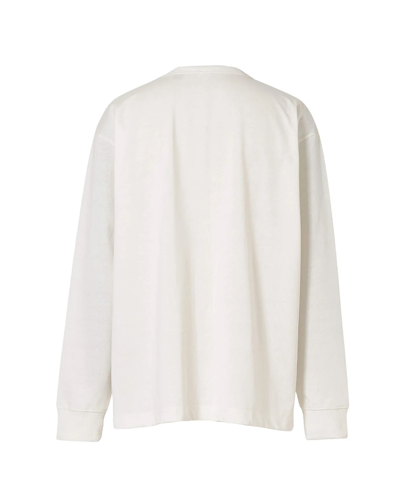 Eco Hybrid Box Logo L/S Tee(UNISEX) WHT L(MEN)