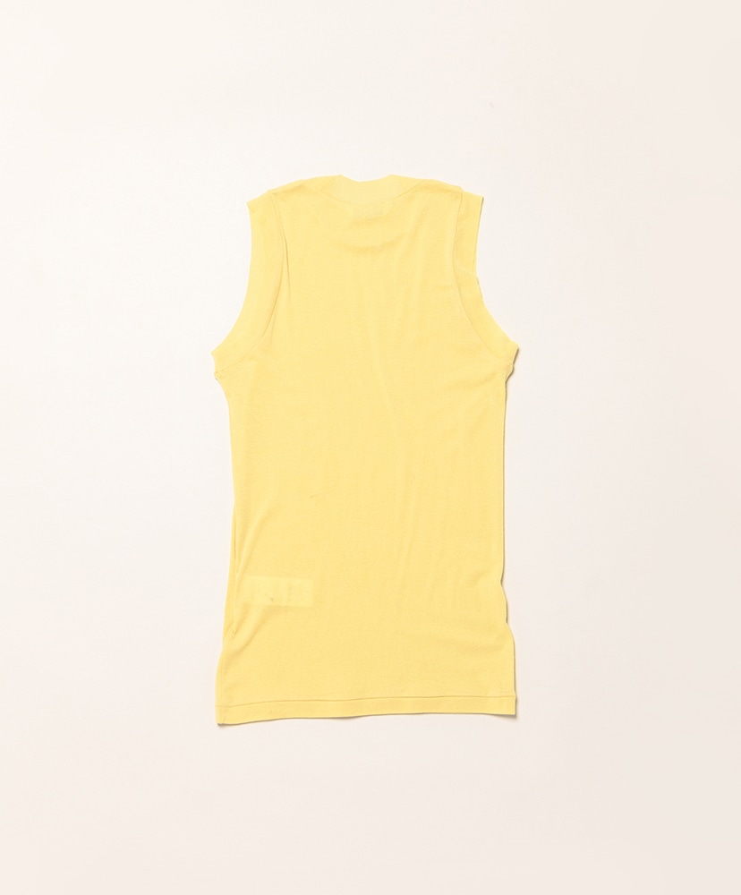 Super High Gauge Sheer Rib Tank Top Mustard/マスタード 1(WOMEN)