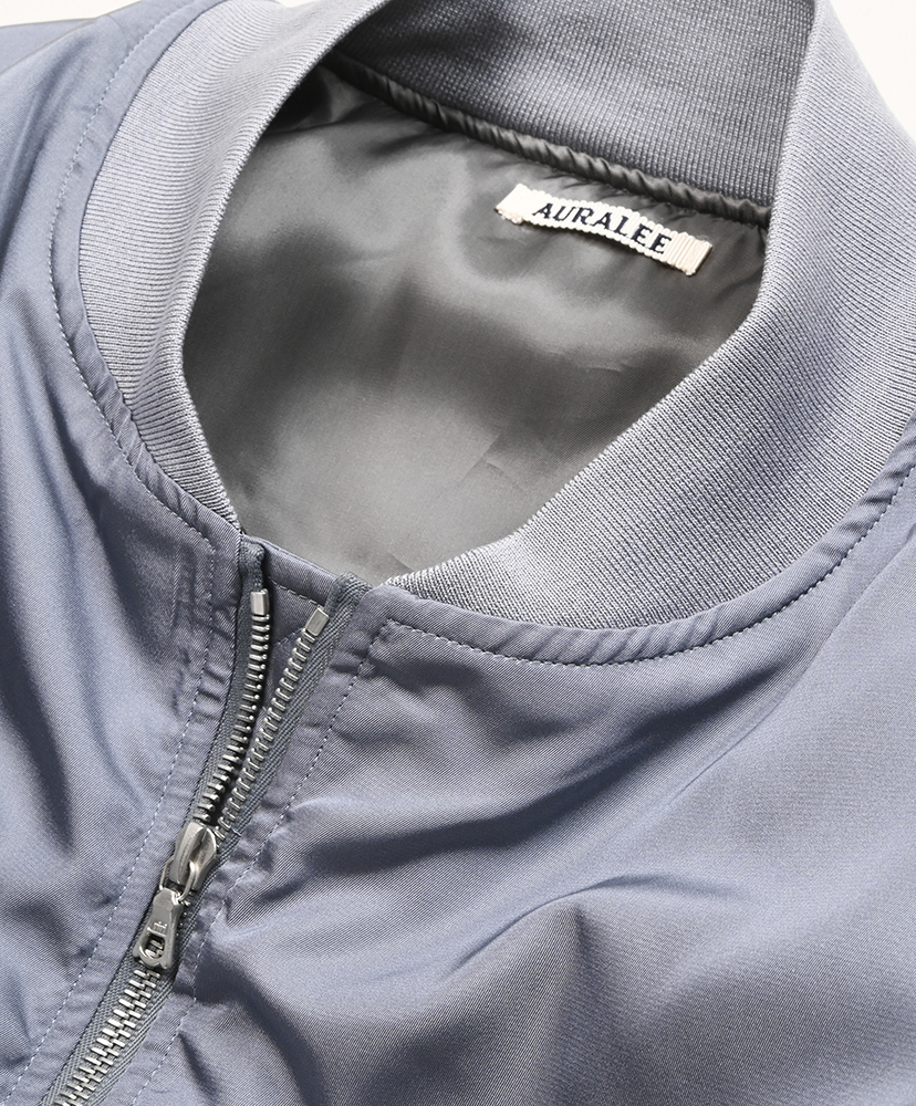 High Density Silk Twill Flight Blouson Blue Gray/ブルーグレー 3(MEN)