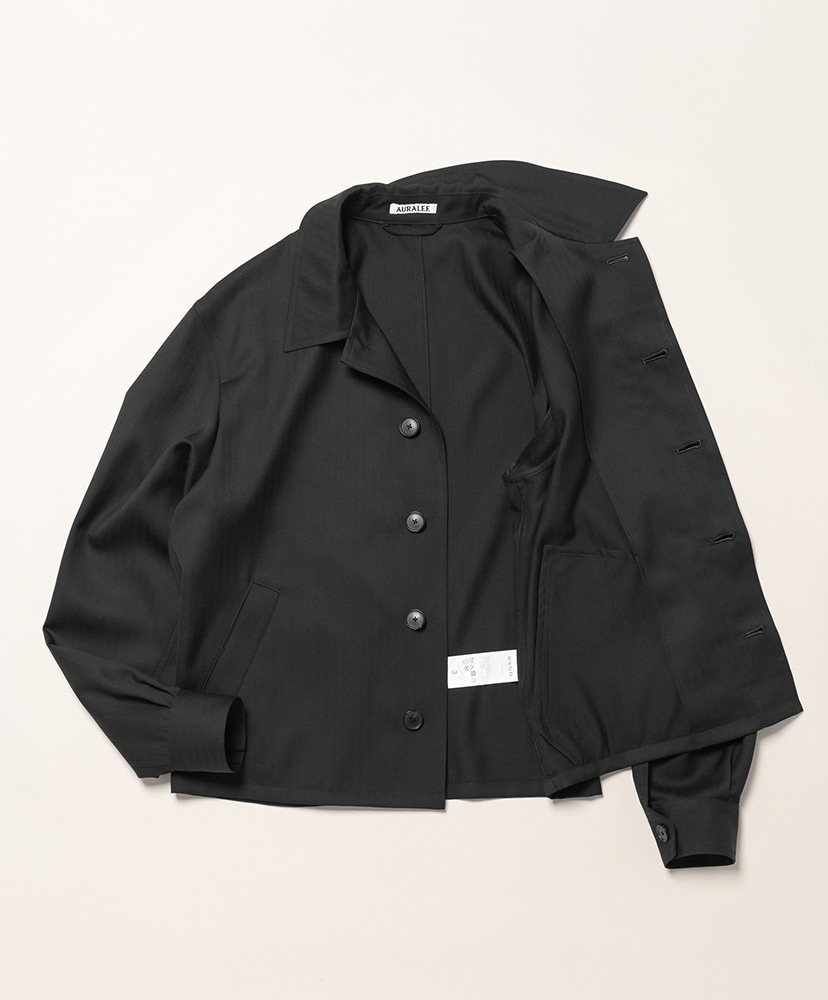 Wool Herringbone Blouson Black/ブラック 3(MEN)
