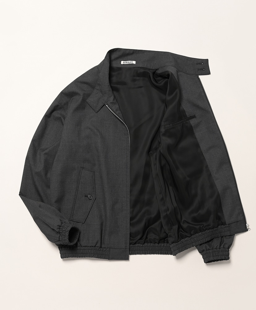 Ultra Fine Tropical Wool Zip Blouson Top Charcoal/トップチャコール 3(MEN)