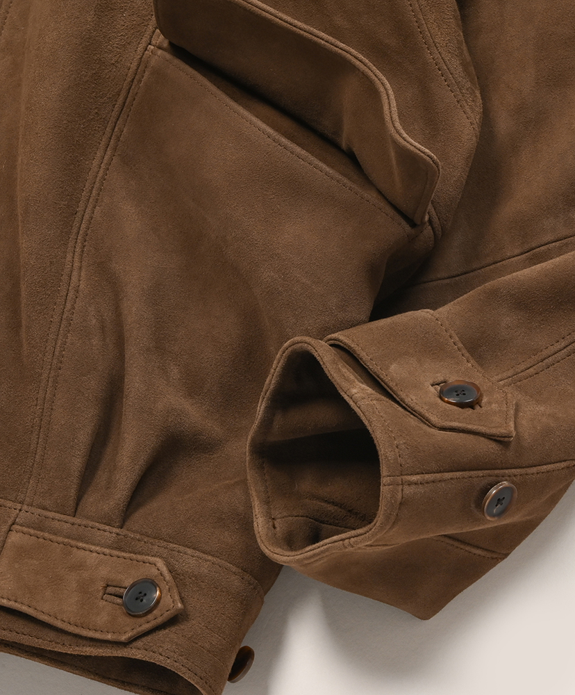 Silky Grain Suede Blouson Dark Brown/ダークブラウン 3(MEN)
