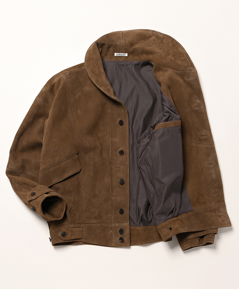 Silky Grain Suede Blouson Dark Brown/ダークブラウン 3(MEN)