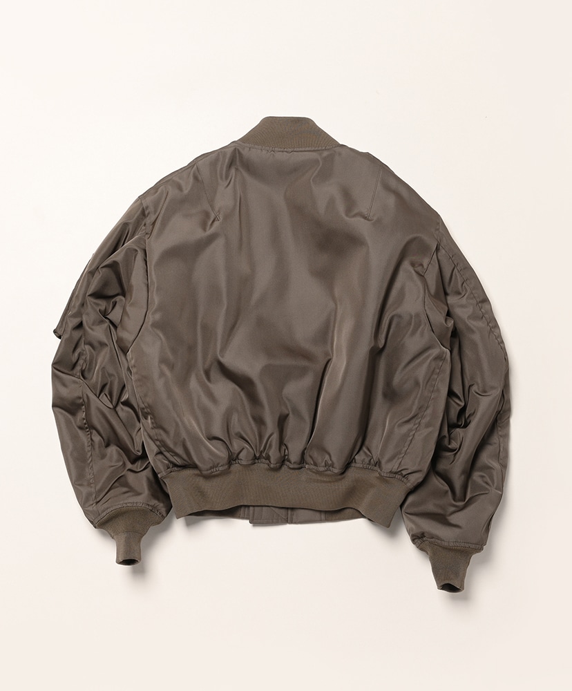 High Density Silk Twill Flight Blouson Dark Olive/ダークオリーブ 0(WOMEN)