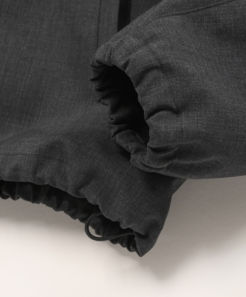 Bonded Tropical Wool Zip Blouson Top Charcoal/トップチャコール 3(MEN)