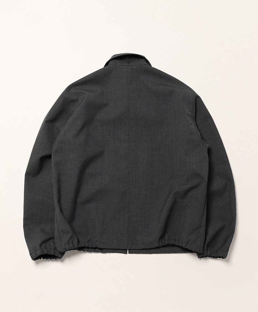 Bonded Tropical Wool Zip Blouson Top Charcoal/トップチャコール 3(MEN)