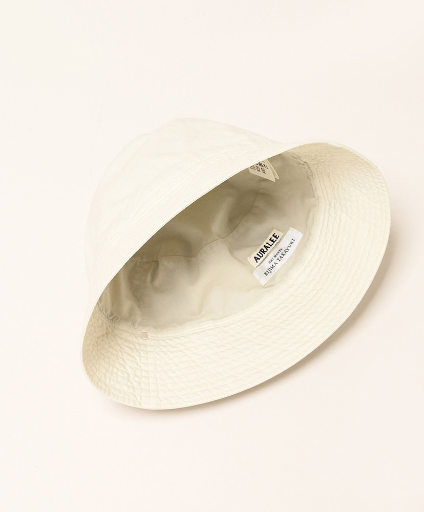Garment-Dyed Finx Chino Bucket Hat Ivory/アイボリー MS
