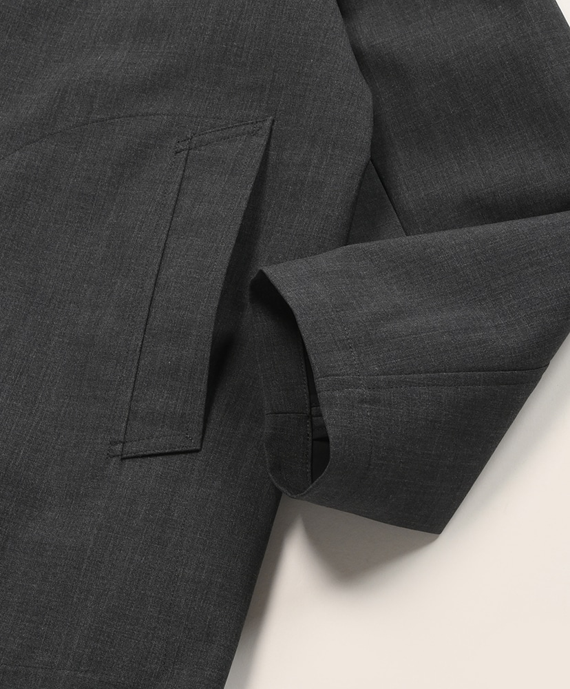 Bonded Tropical Wool Short Coat Top Charcoal/トップチャコール 3(MEN)