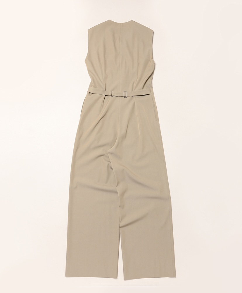 Light Wool Max Gabardine Jumpsuit Khaki Beige Chambray/カーキベージュシャンブレー 0(WOMEN)