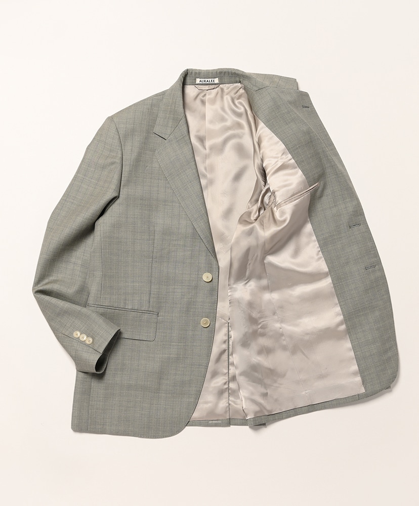 Bluefaced Wool Jacket Khaki Gray Stripe/カーキグレーストライプ 3(MEN)