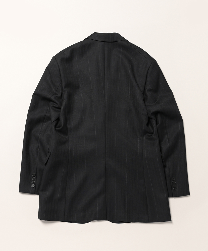 Bluefaced Wool Jacket Charcoal Navy Stripe/チャコールネイビーストライプ 0(WOMEN)