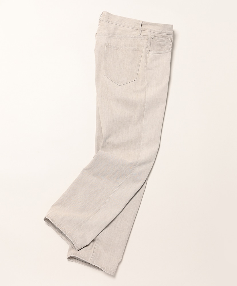 Faded Hard Twist Brown Denim 5p Pants Light Gray/ライトグレー 28(MEN)
