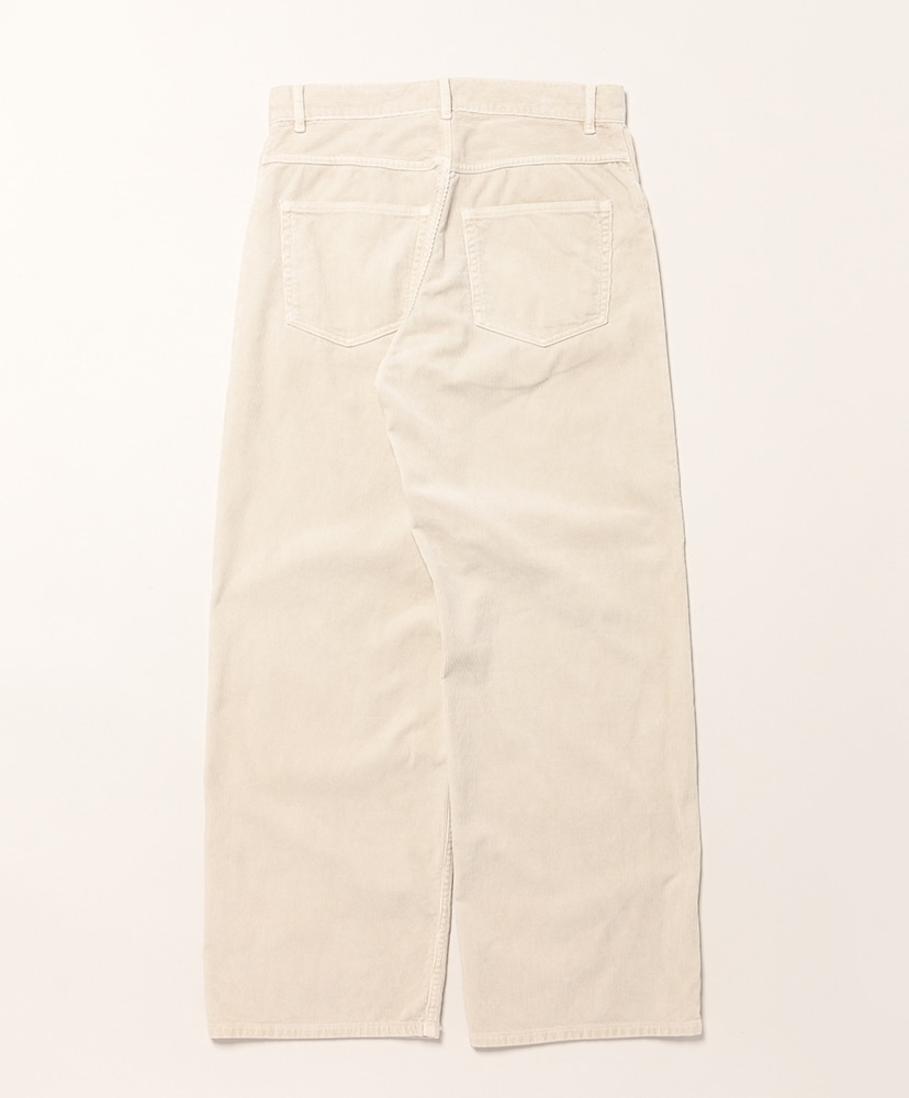 Garment-Dyed Finx Corduroy 5p Wide Pants White Khaki/ホワイトカーキ 3(MEN)