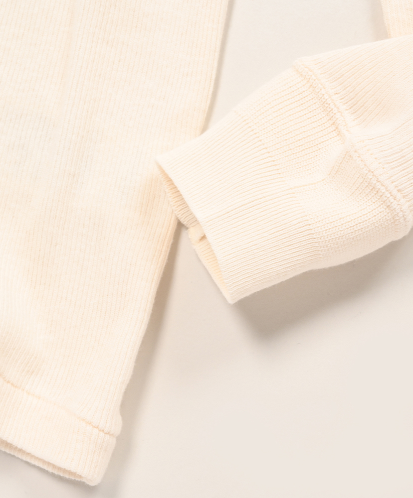 Organic Soft Rib Henley Neck P/O Ivory/アイボリー 3(MEN)