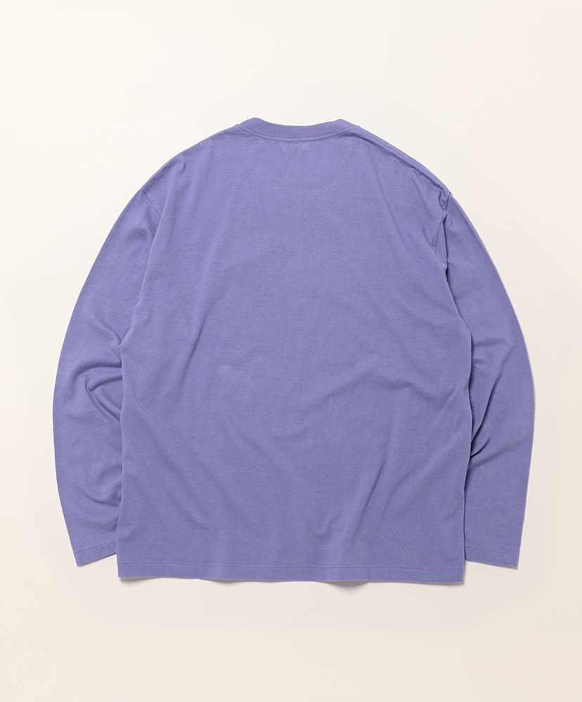 Brushed Organic Cotton Jersey L/S Tee Light Purple/ライトパープル 3(MEN)