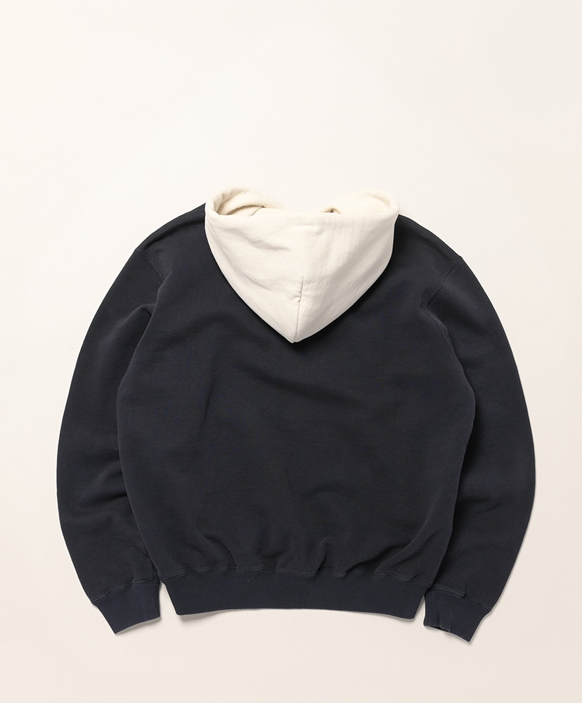Smooth Soft BD Sweat P/O Parka Dark Navy×Smoky White/ダークネイビー×スモーキーホワイト 3(MEN)