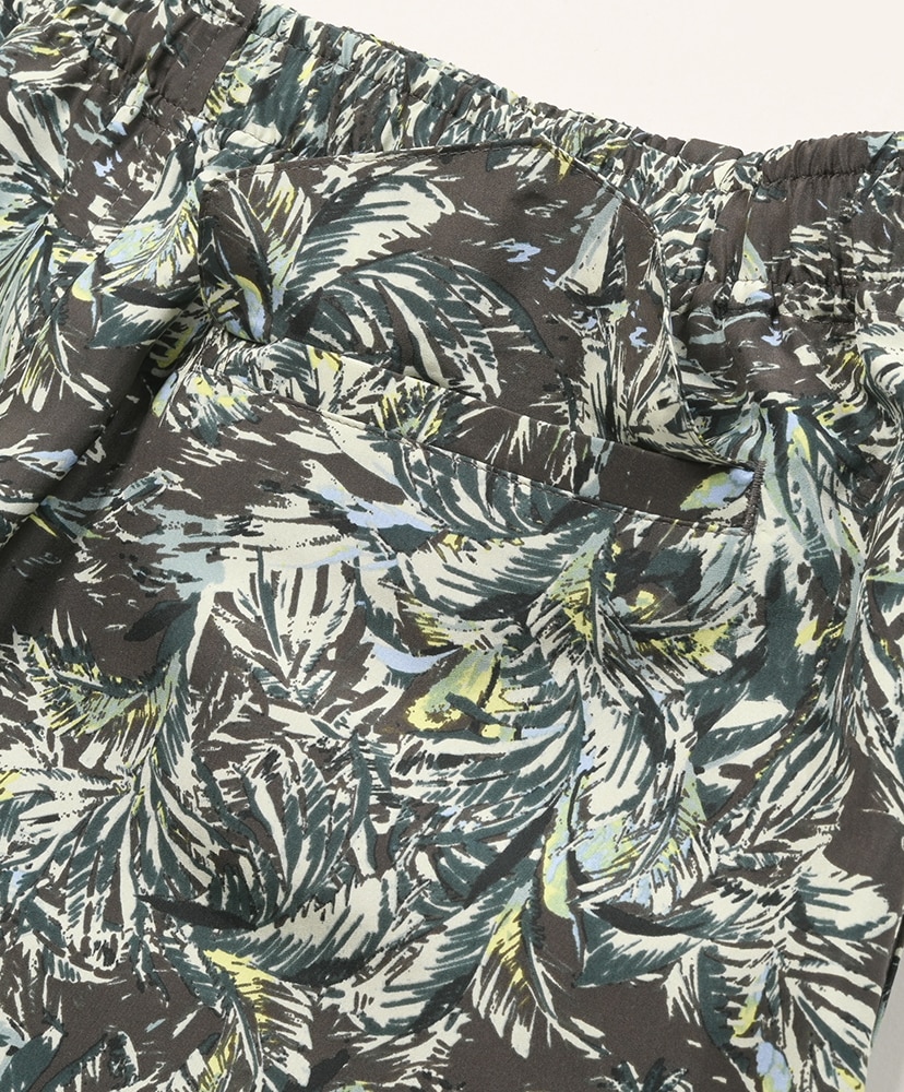 Printed Airy Silk Shorts Dark Brown/ダークブラウン 4(MEN)