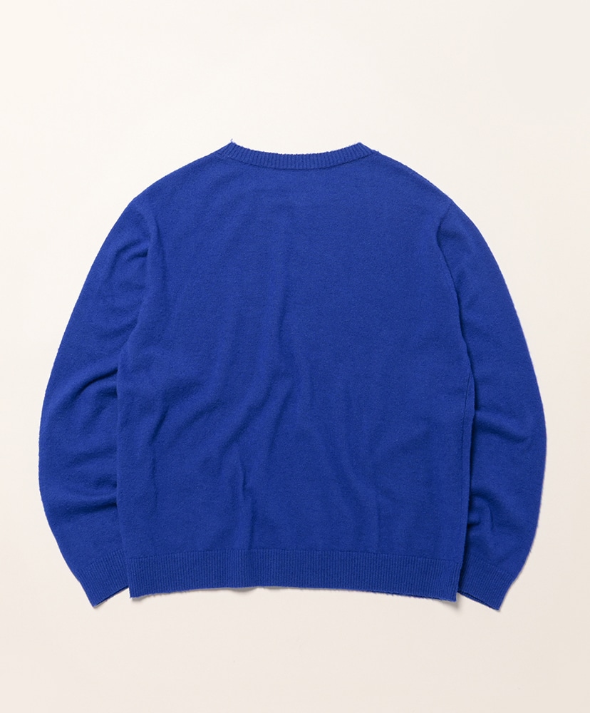 Brushed Cashmere Cotton Knit P/O Royal Blue/ロイヤルブルー 3(MEN)