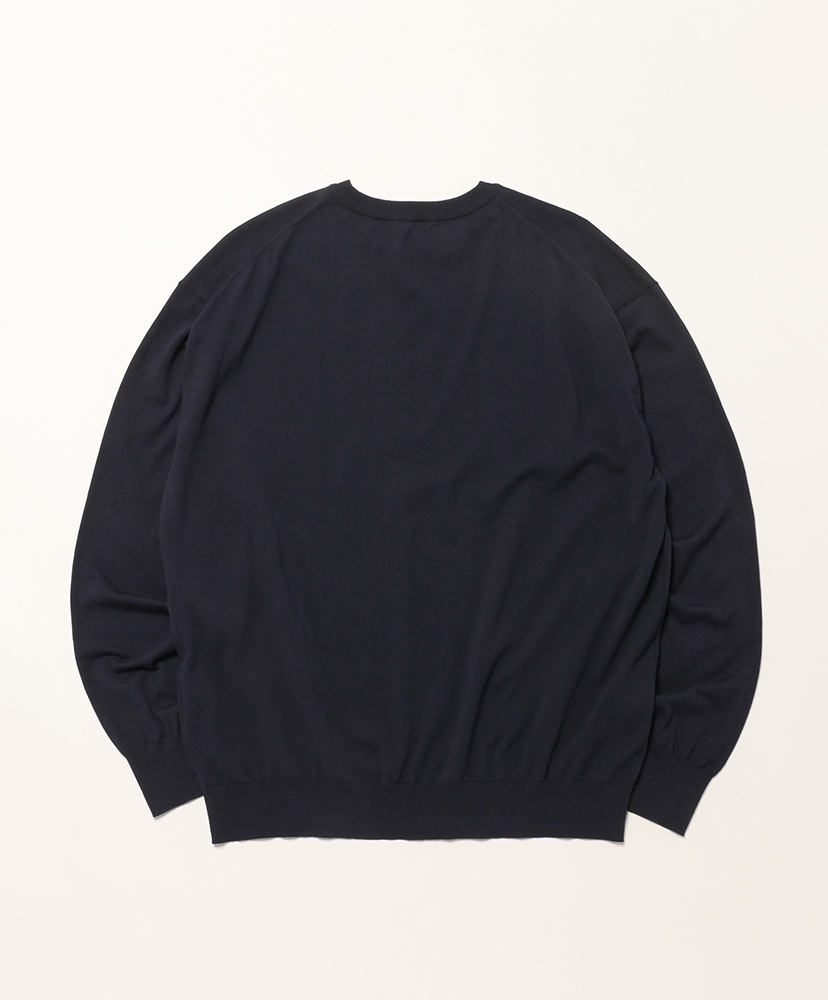 Giza High Gauge Knit P/O Dark Navy/ダークネイビー 3(MEN)