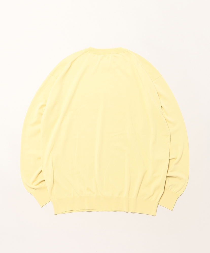 Giza High Gauge Knit P/O Yellow Beige/イエローベージュ 3(MEN)