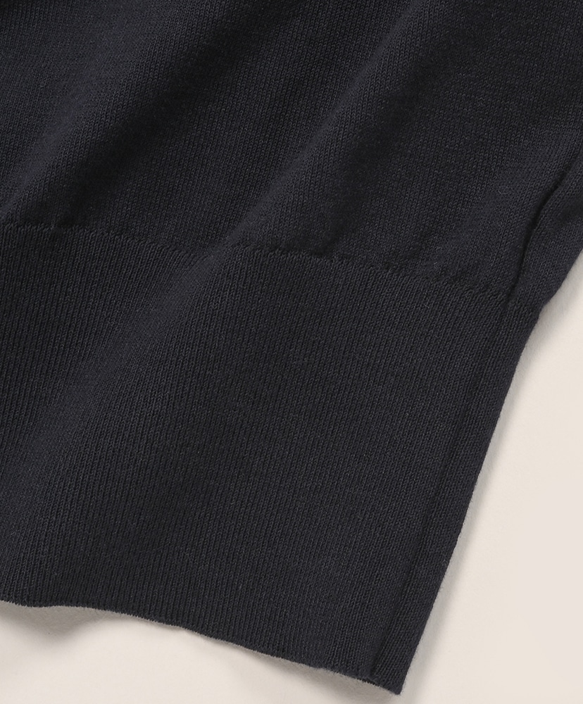 Giza High Gauge Knit Polo Dark Navy/ダークネイビー 3(MEN)