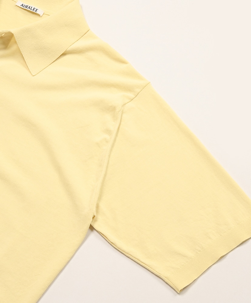 Giza High Gauge Knit Polo Yellow Beige/イエローベージュ 3(MEN)