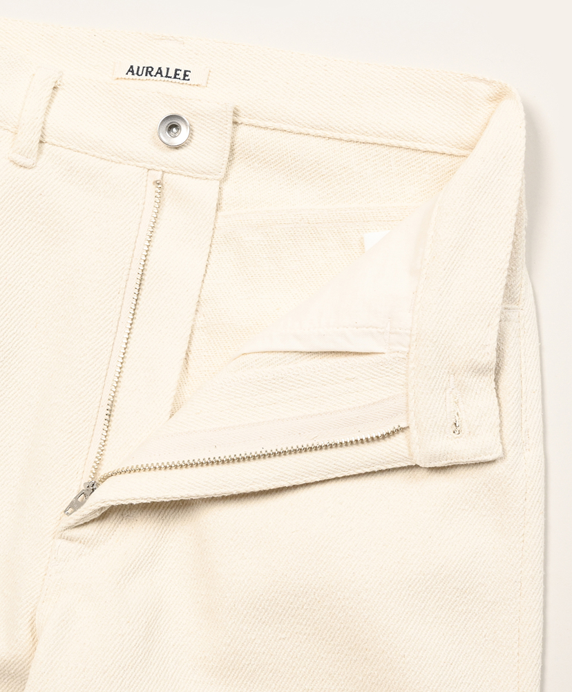 Silk Nep Denim 5P Wide Pants Ivory White/アイボリーホワイト 0(WOMEN)