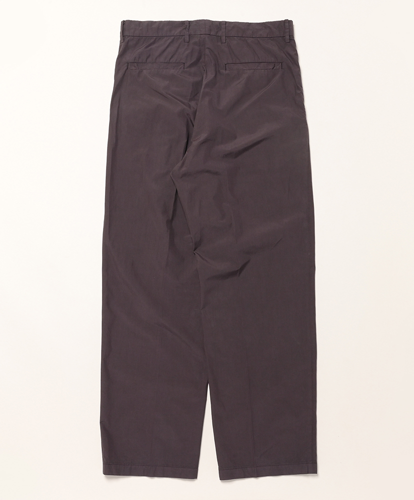 Garment-Dyed Finx Shuttle Weather One-Tuck Slacks Dark Brown/ダークブラウン 3(MEN)