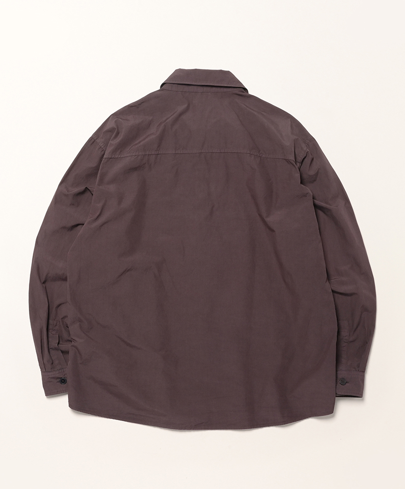 Garment-Dyed Finx Shuttle Weather Shirt Dark Brown/ダークブラウン 3(MEN)