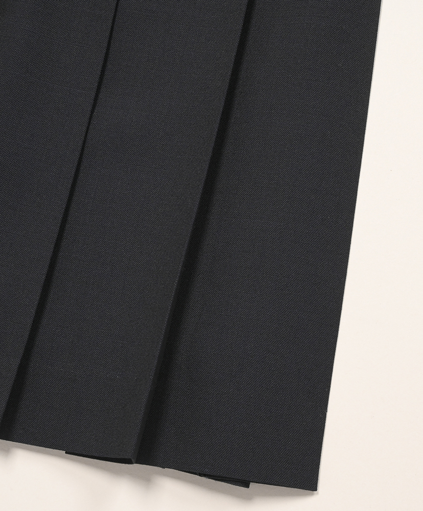 Wool Kid Mohair Hopsack Pleated Skirt Dark Navy/ダークネイビー 0(WOMEN)