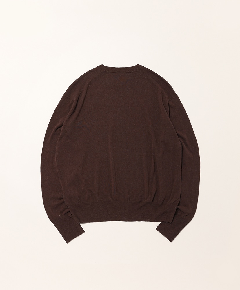 Women Revival Soft Silk Crew Neck Brown/ブラウン 2(WOMEN)